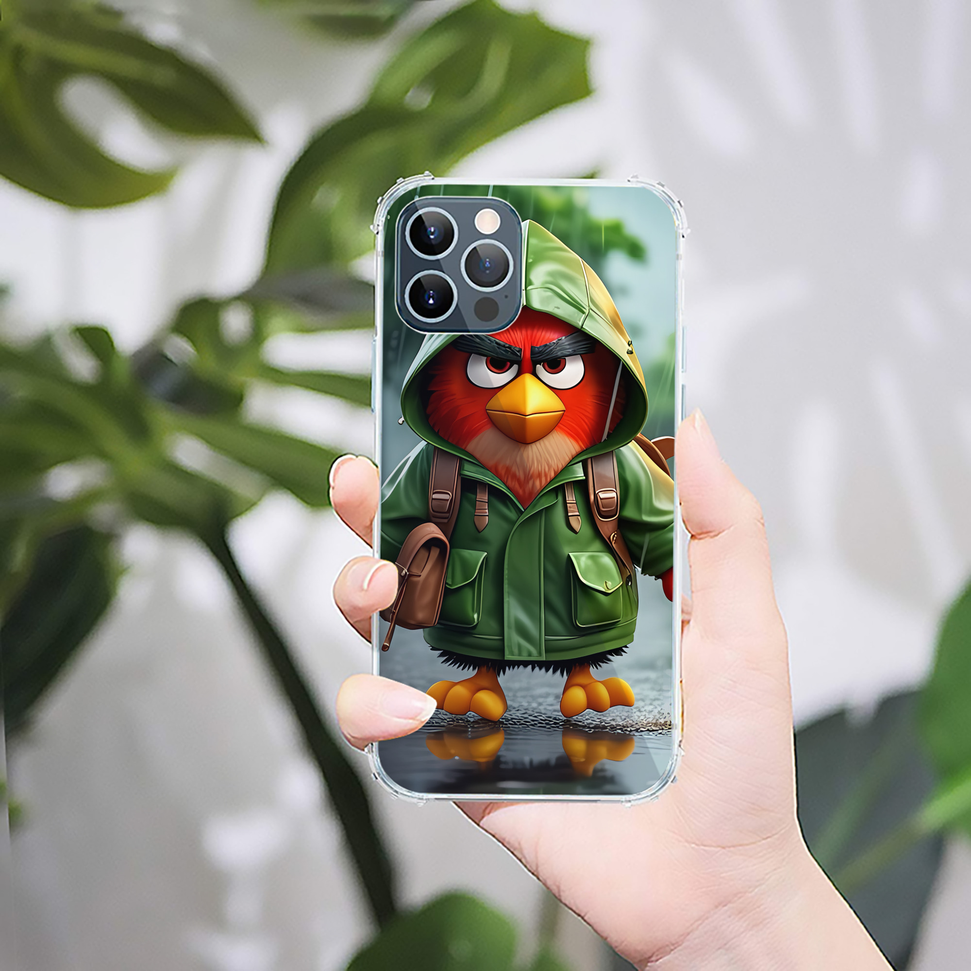 （画像用） Angry Birds アングリーバード 【iPhone 12シリーズ対応】透明スマホケース（クリアソフトケース）